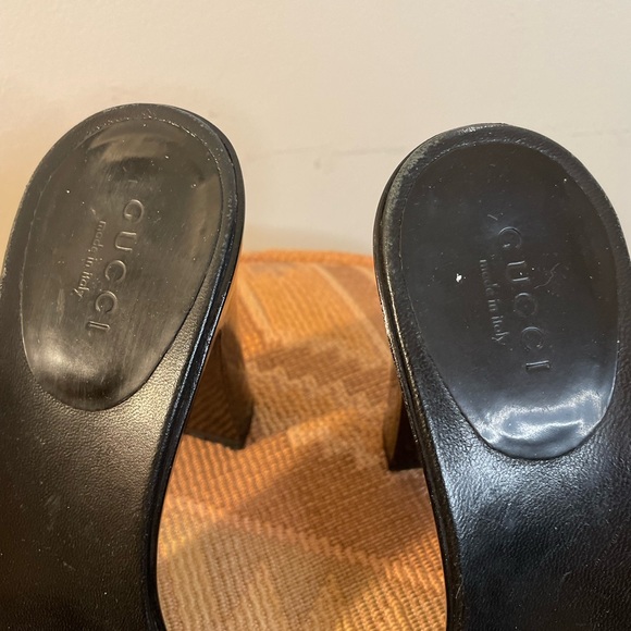 Gucci Authentic|| 1955 Horsebit accent Patent leather Heel Slides, size 7 - Picture 3 of 9